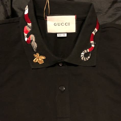 gucci polo red white snake|gucci polo snake collar.